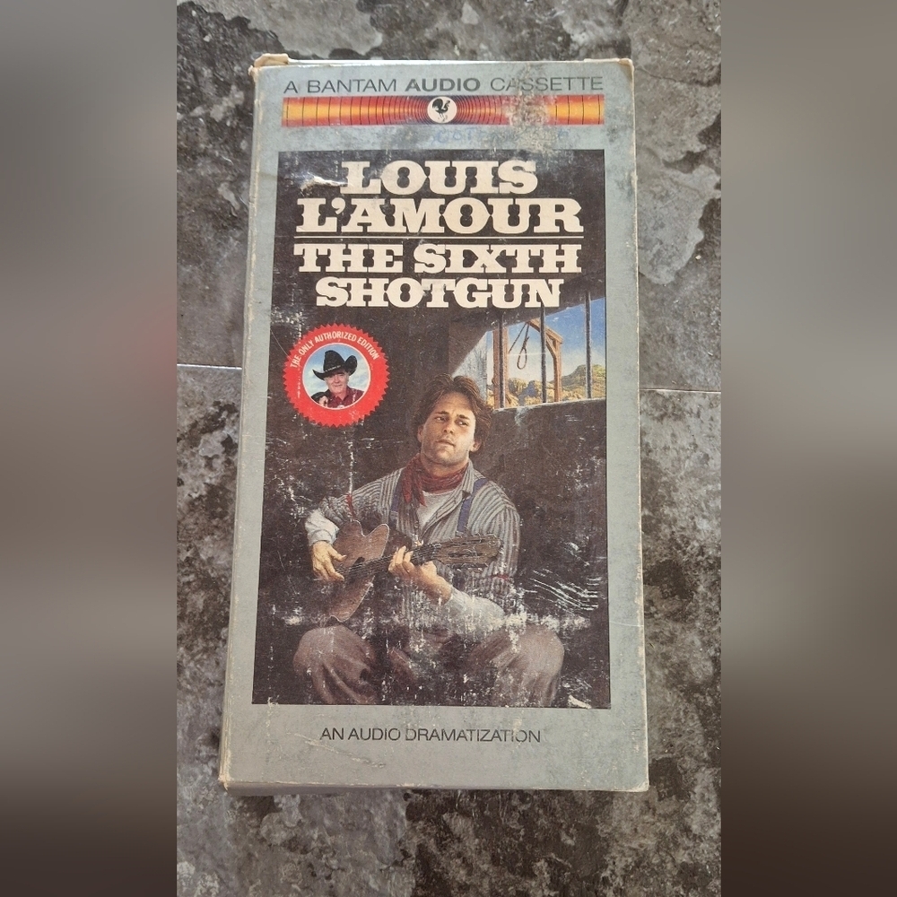 Vintage Louis L'amour Cassette Audio Book The Sixth Shotgun.